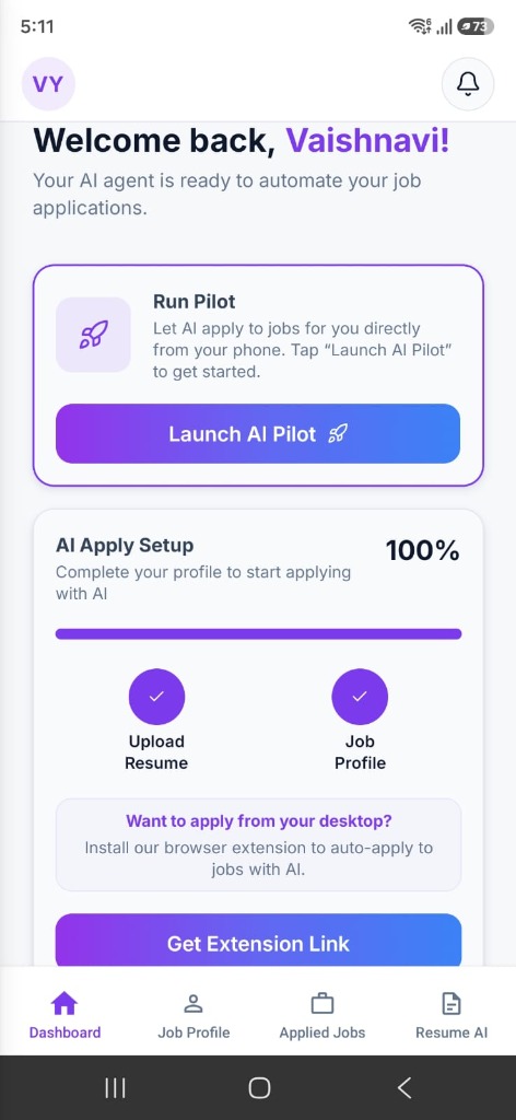 SmartApplai mobile view
